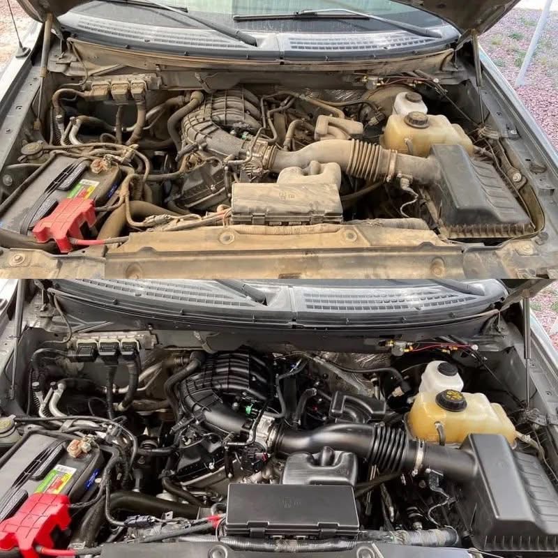 Engine Bay Detailing Kingman AZ, Marcos Mobile Detailing